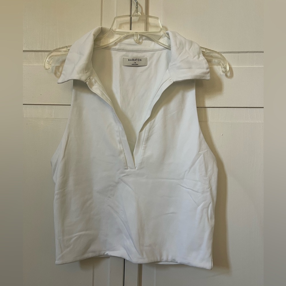 Aritzia Babaton Contour Polo Tank Top